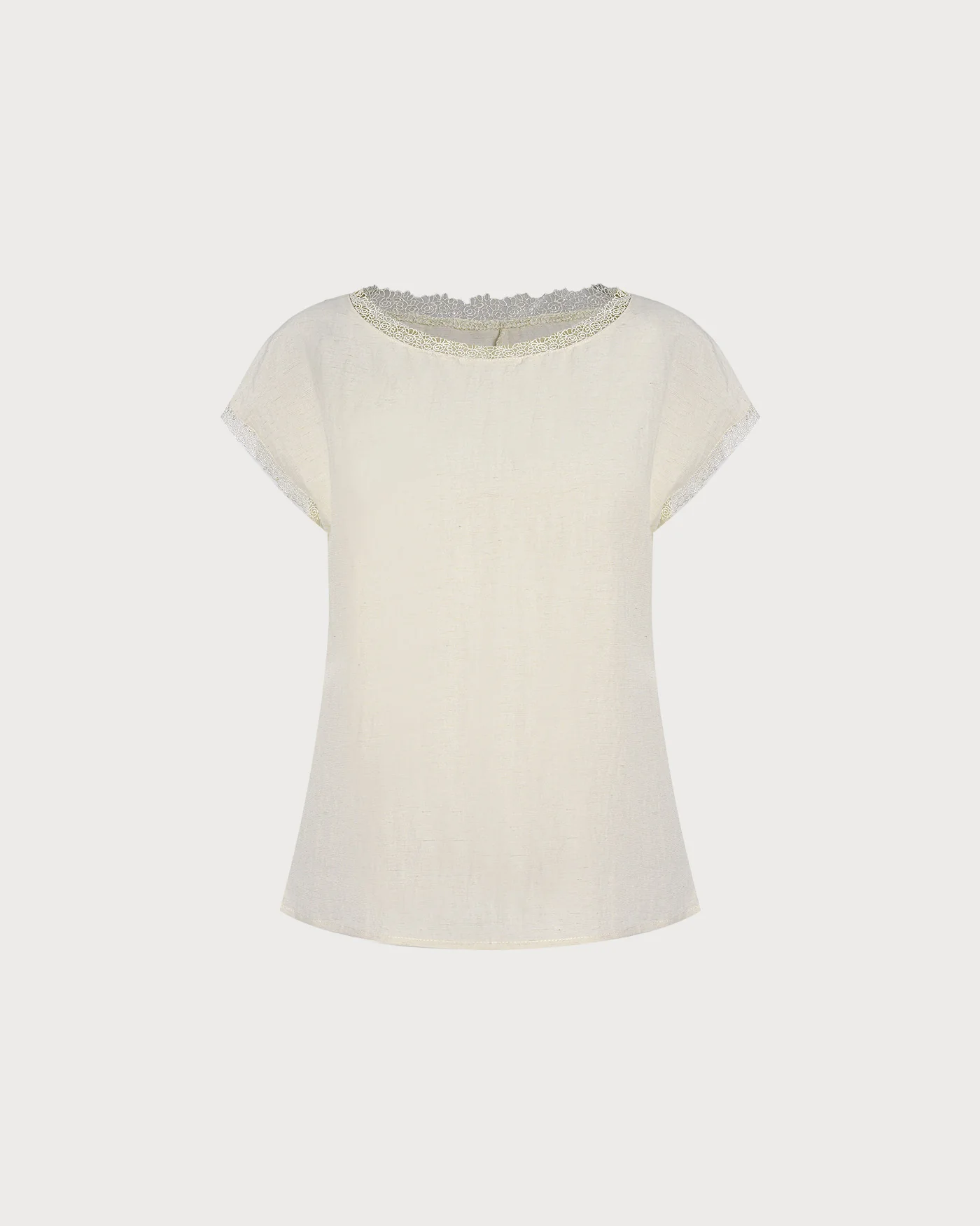 Apricot Boat Neck Splicing Tank Top - Image 5