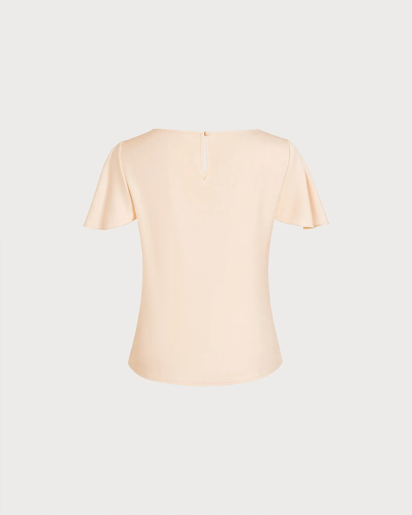 Apricot Cowl Neck Butterfly Sleeve Tee - Image 6