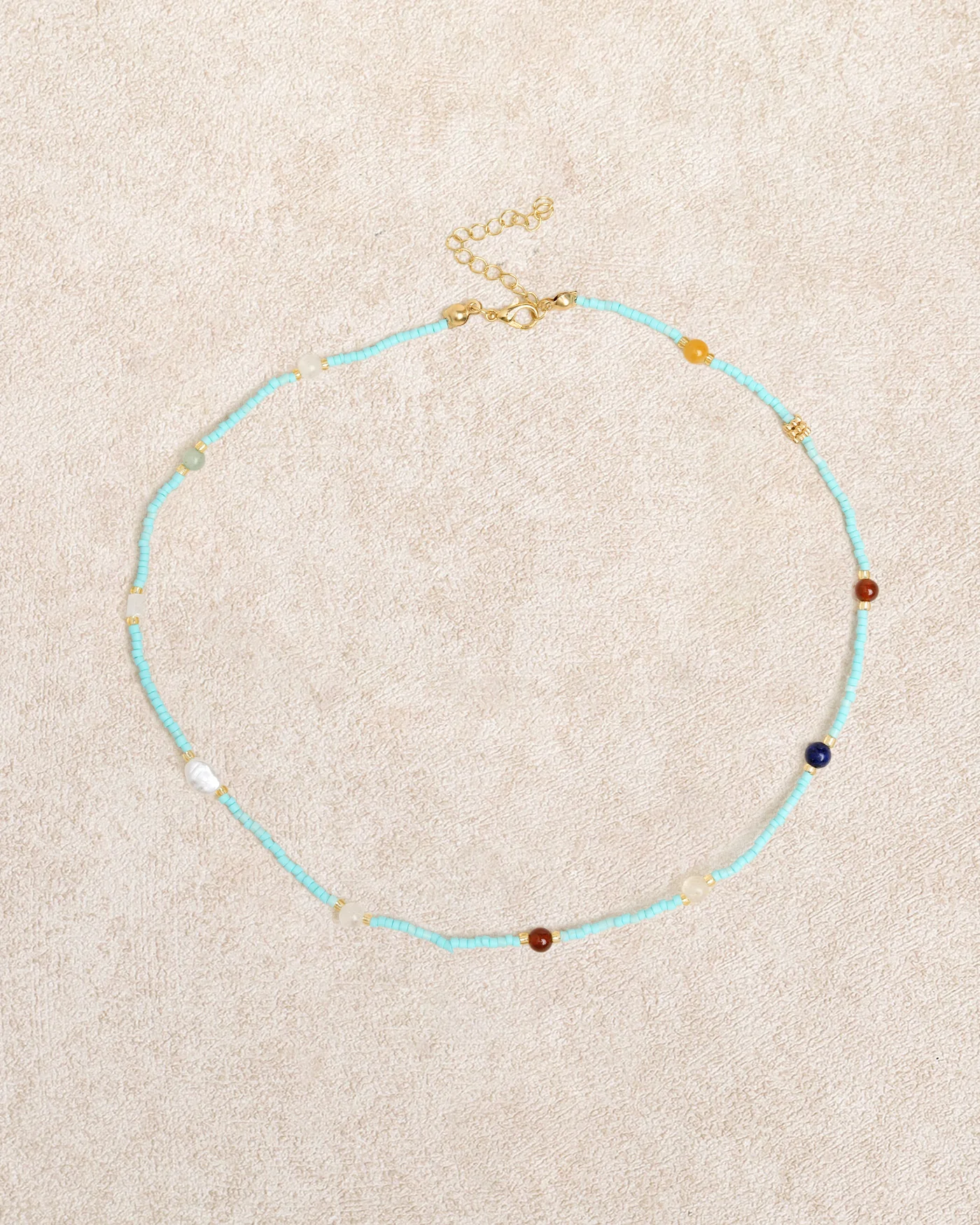 Blue Beads Necklace
