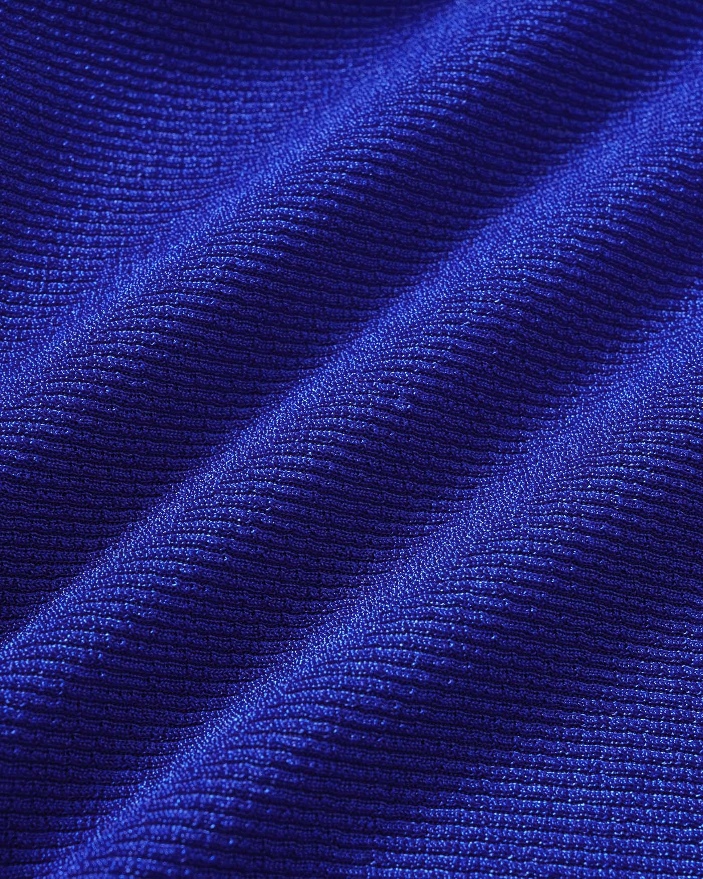 Blue Halter O-Ring Bandeau Bikini Set - Image 7
