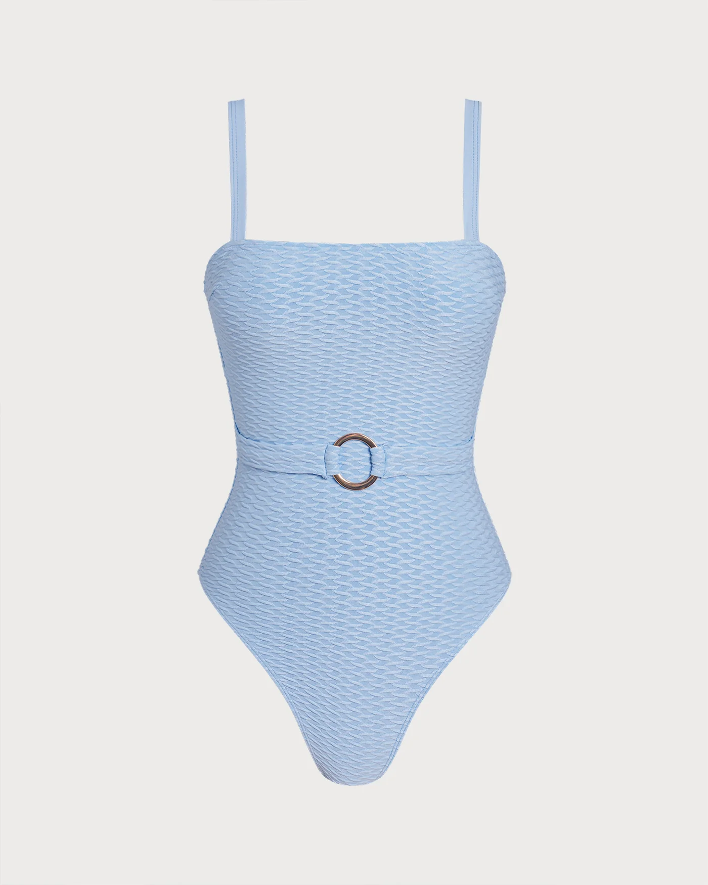 Blue O-Ring Bandeau One Piece Swimwear - Image 6