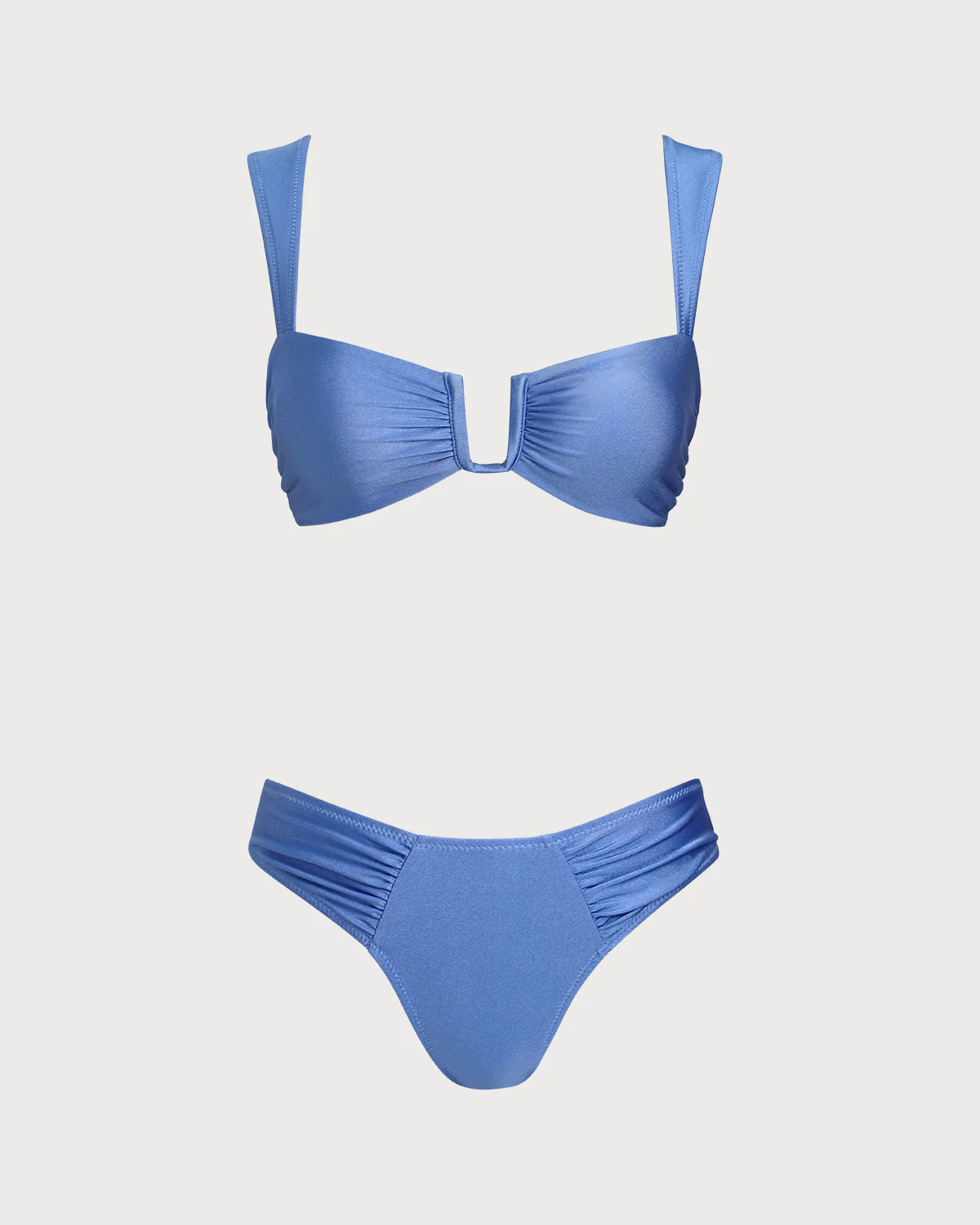 Blue Triangle High Stretch Bikini Set - Image 2