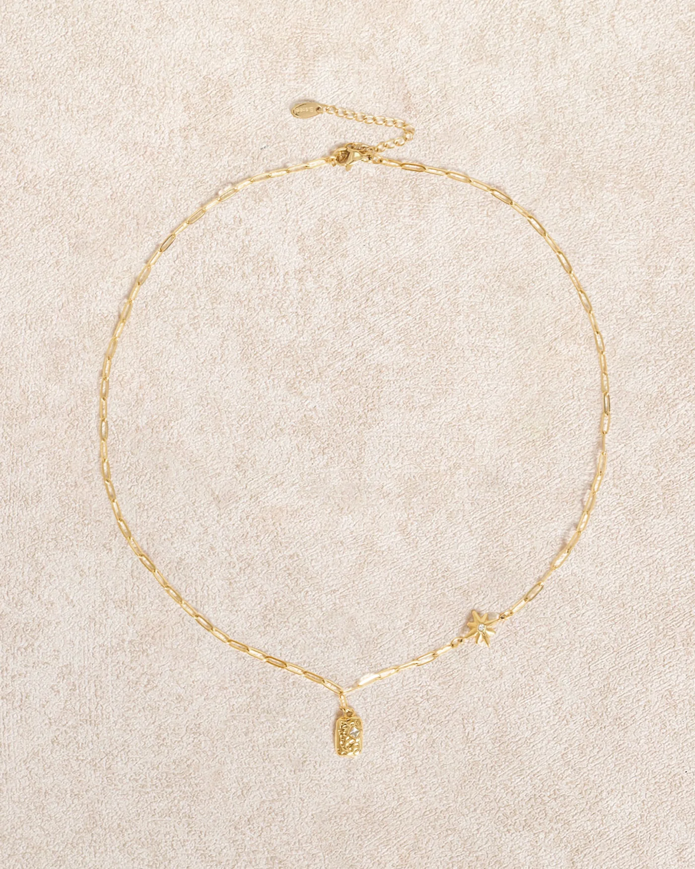 Gold Titanium Steel Necklace - Image 3