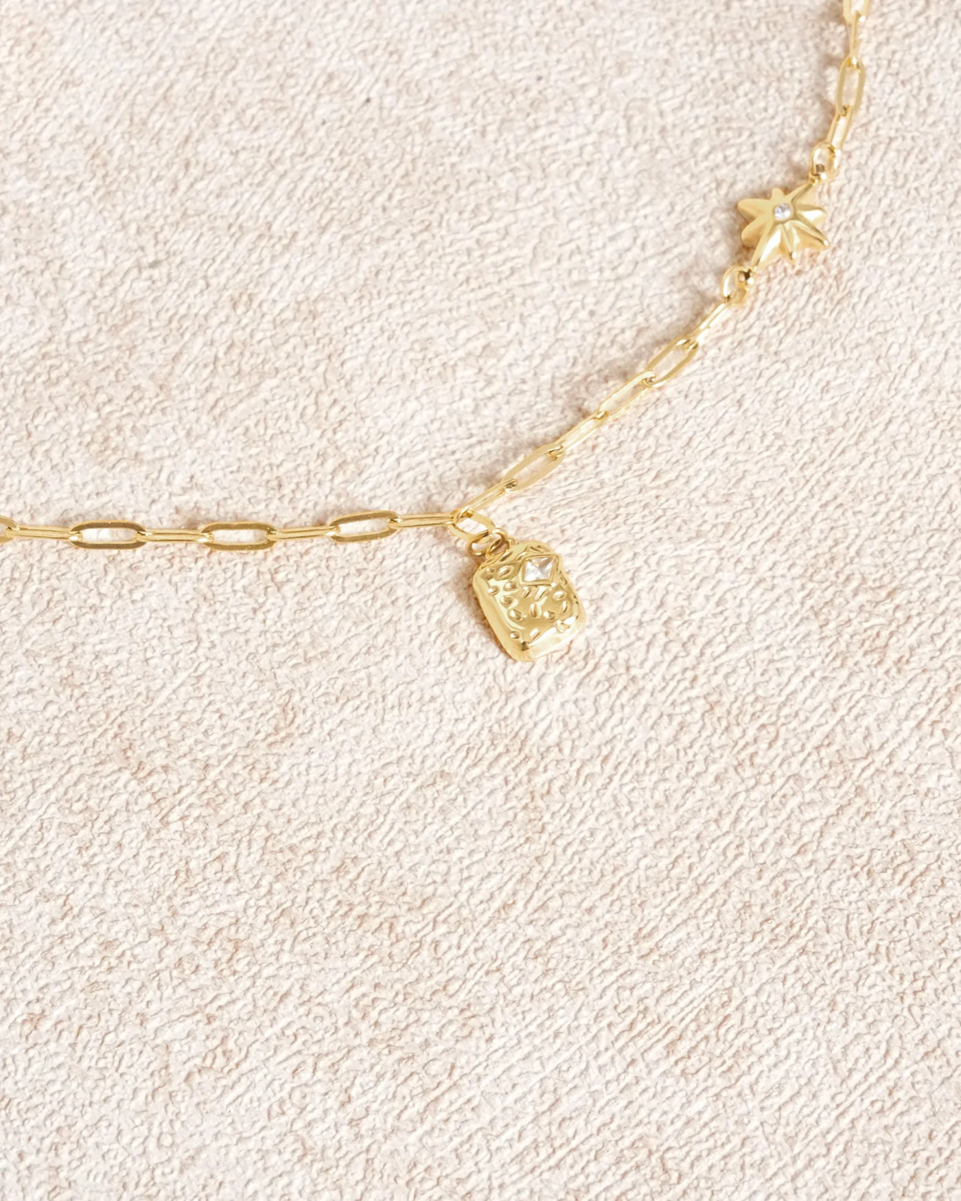 Gold Titanium Steel Necklace - Image 4