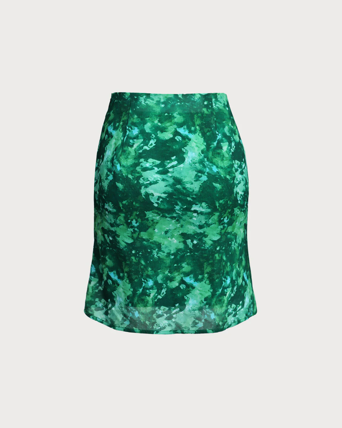 Green Floral Mermaid Skirt - Image 2