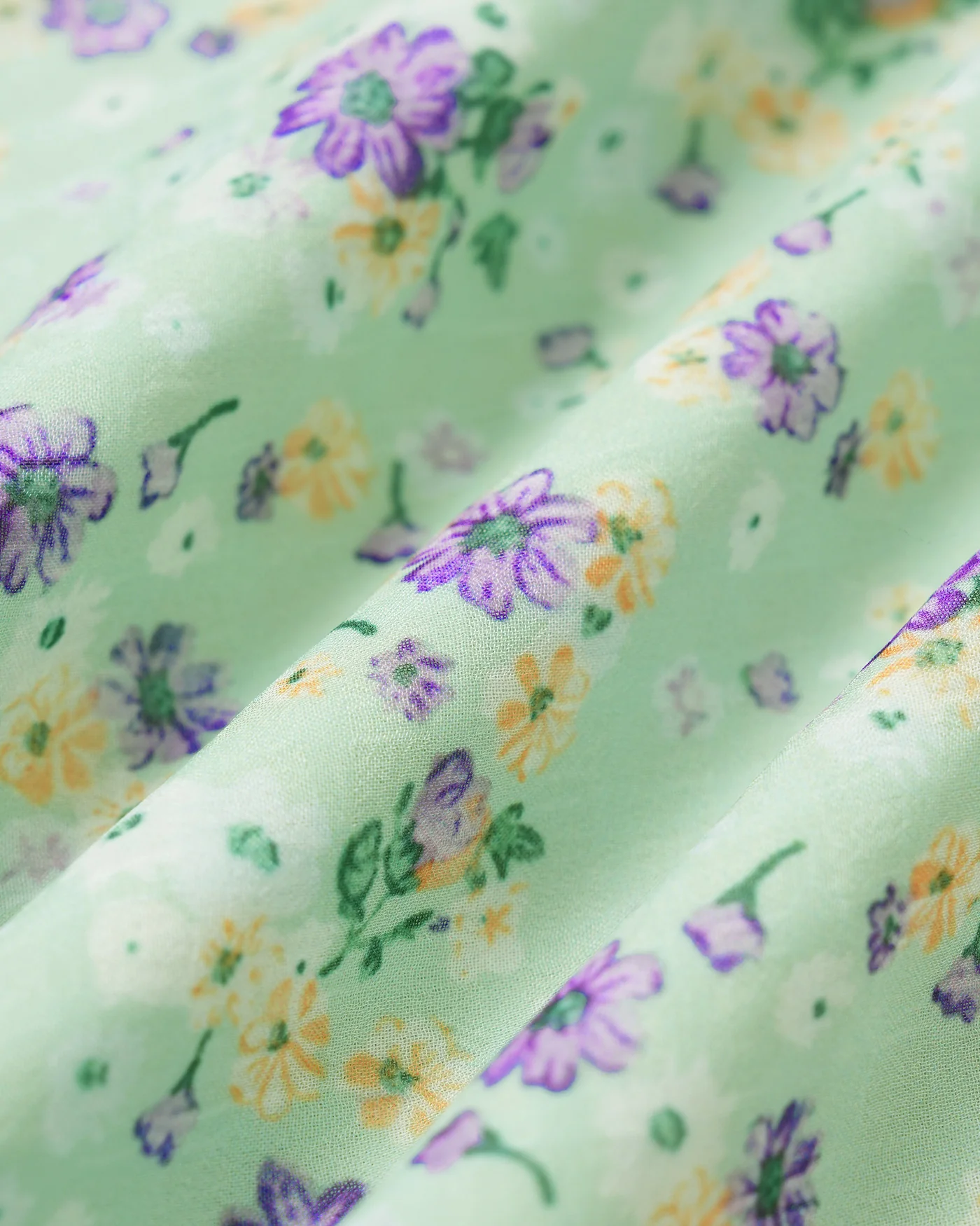 Green Floral Tie Straight Skirt - Image 5
