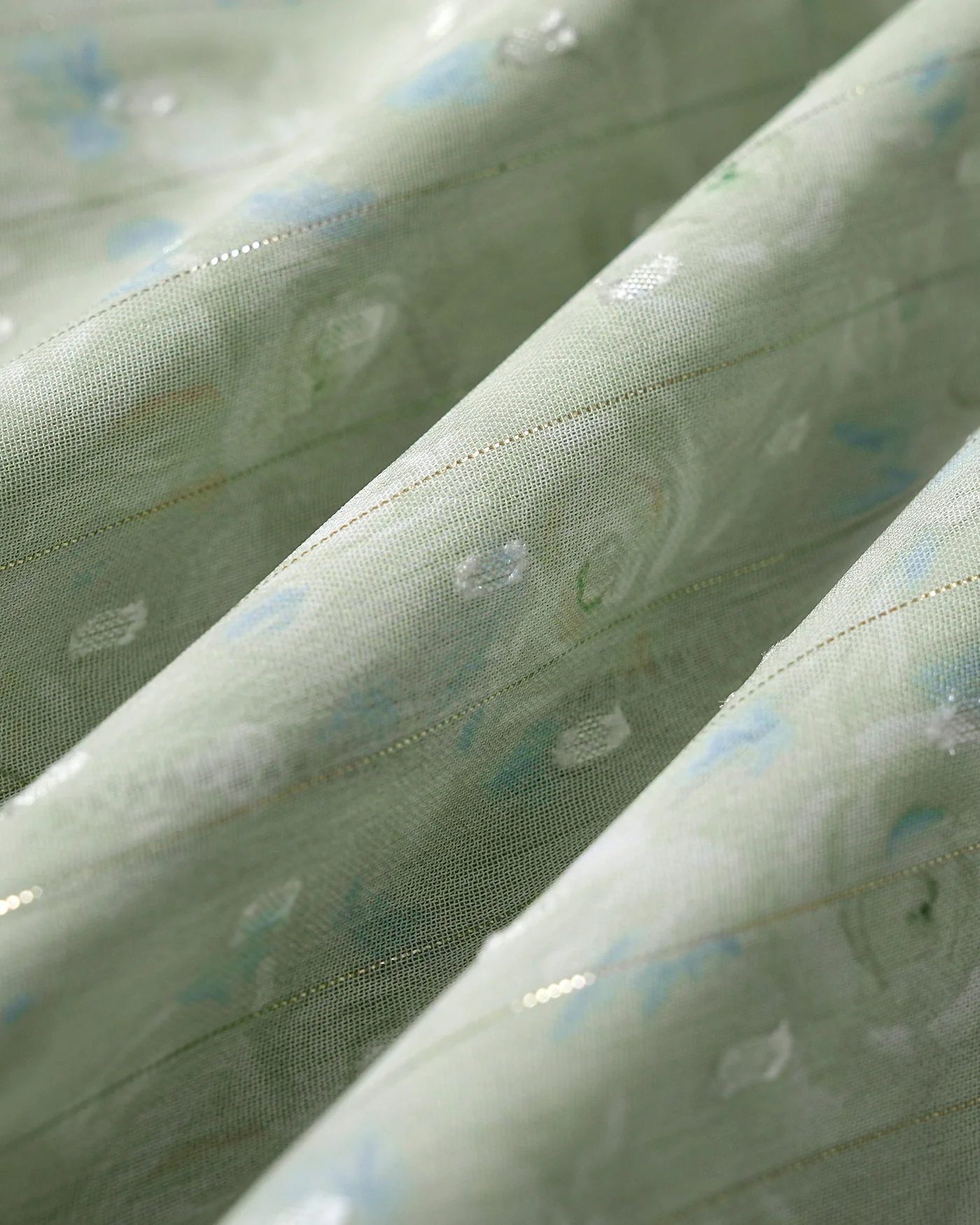 Green Jacquard Slip A-Line Midi Dress - Image 9