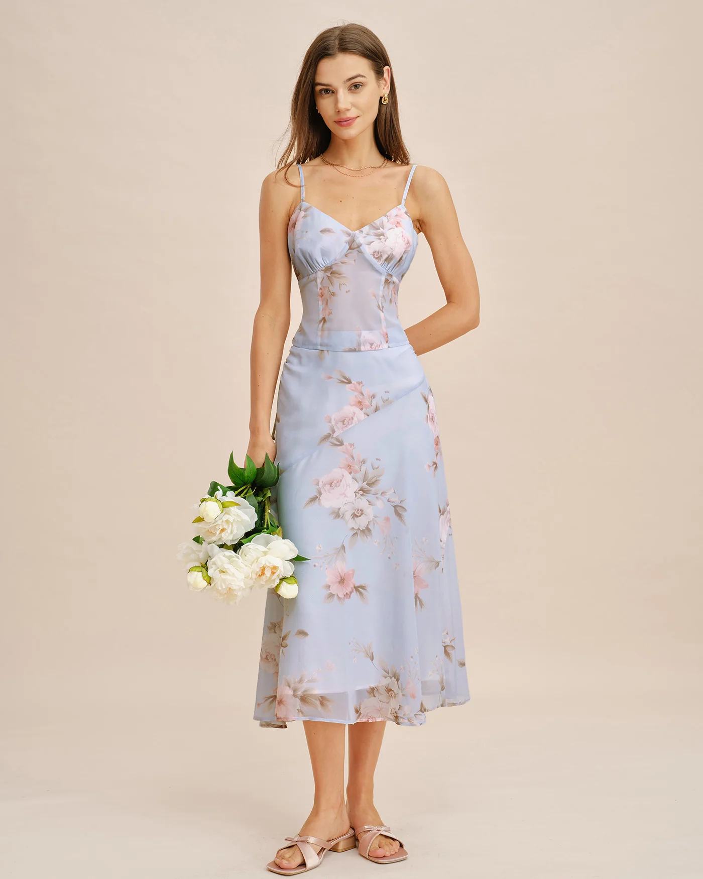 Light Purple See Through Floral Tank Top - Image 5