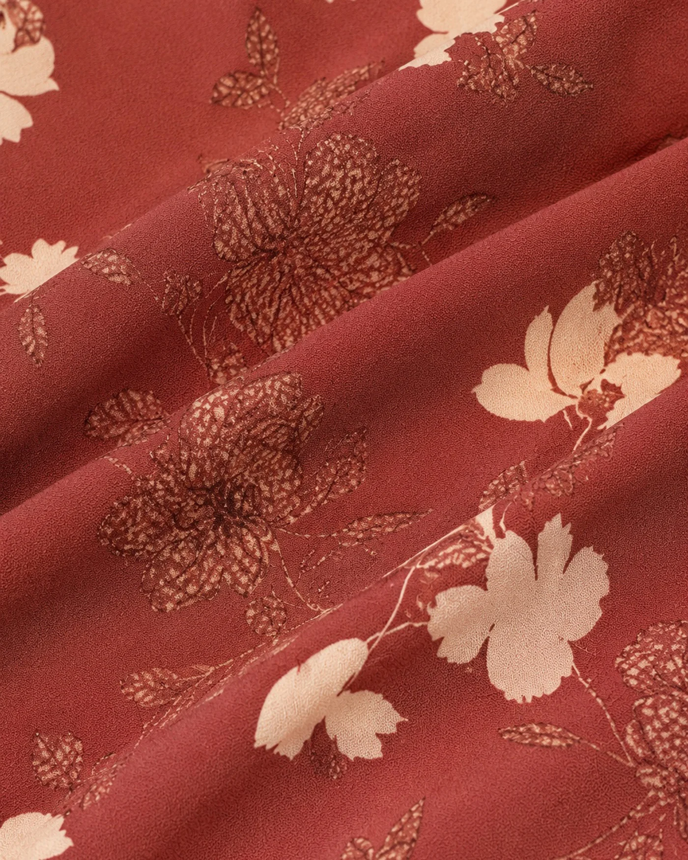 Red Square Neck X Cross Floral Maxi Dress - Image 5