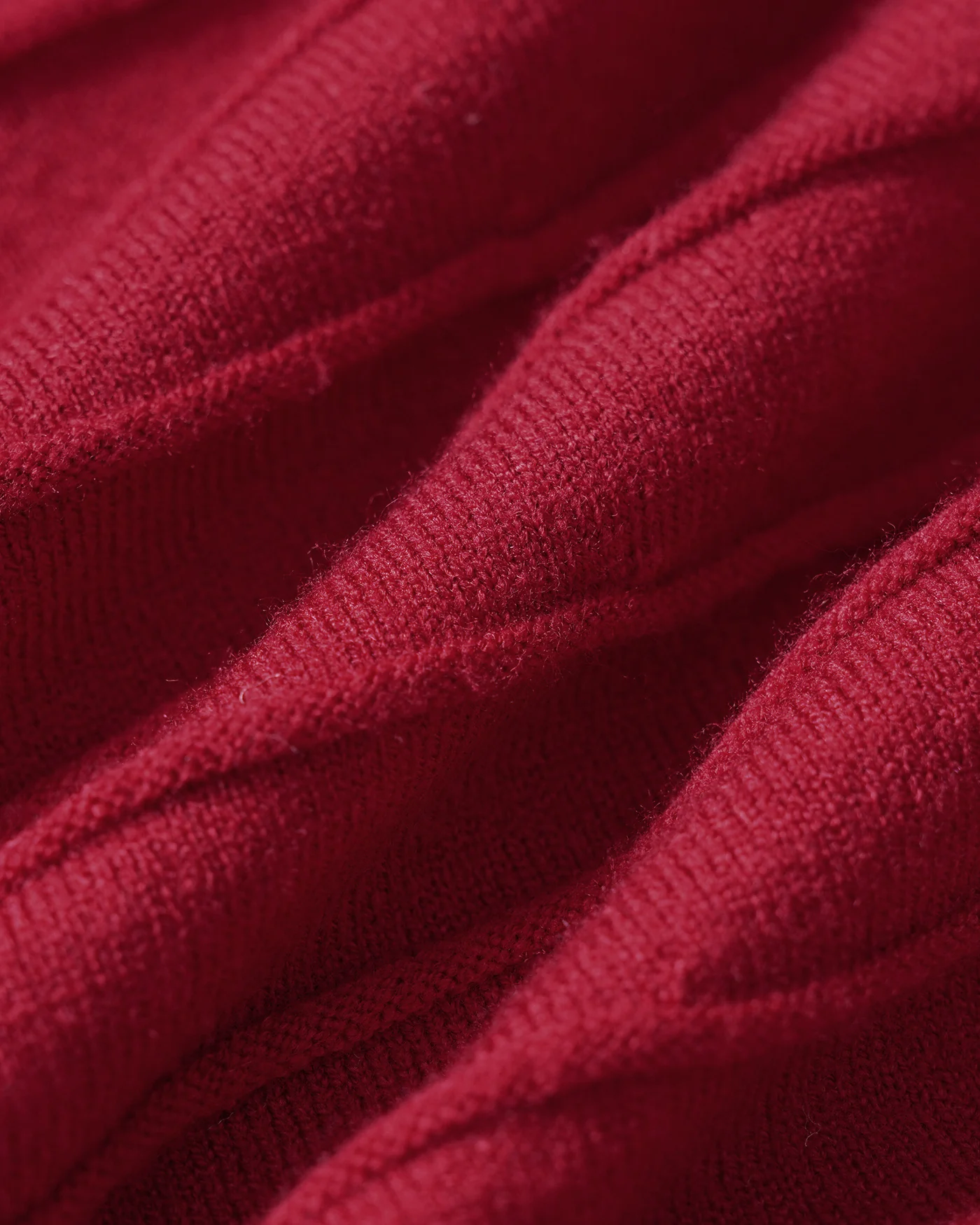 Red Textured Midi Sweater Dress - Image 8