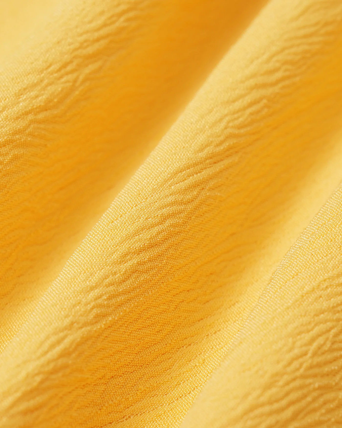 Yellow Shirred Slip A-Line Midi Dress - Image 7