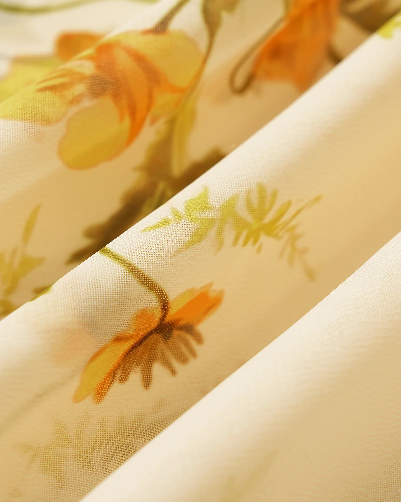Yellow Turtle Butterfly Sleeve Floral Midi Dress - Image 11